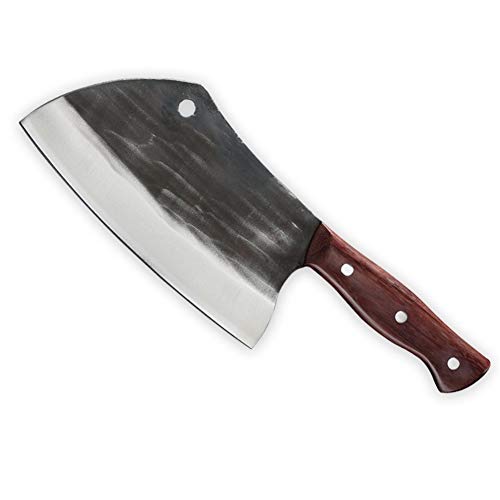 Herramienta Horno forjado de alta cromo acero inoxidable cuchillo de cocina profesional de cocina cuchillo de cocina Chopper cortador cuchillo chef de (Size : 7 inch)