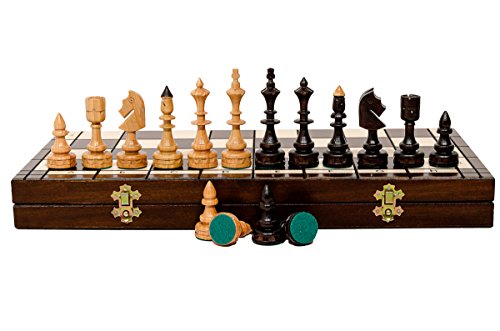 INDIA DE LUJO 47 cm / 18 pulgadas de lujo de la cereza dulce de ajedrez de madera Juego, Juego artesanal clásico