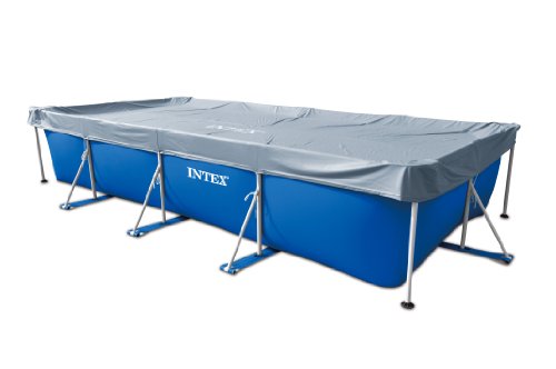 Intex – Cubierta rectangular de protección para piscinas tubulares (ref: 58968), 4,50 m