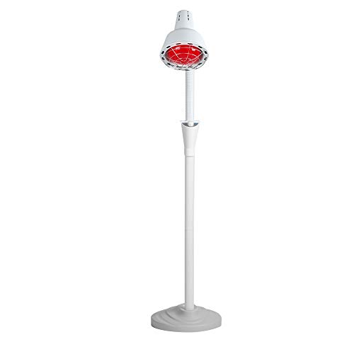 Lámpara de tratamiento de belleza, 275 W Luz infrarroja Calefacción Lámpara de pie para termoterapia Dolor muscular Tratamiento de belleza Regulable por calor(UE)