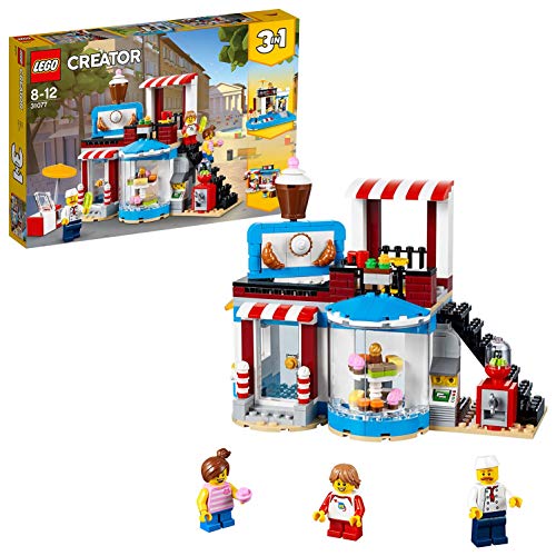 LEGO Creator - Pastelería Modular, Juguete de Construcción Educativo y Divertido para Niñas y Niños de 8 a 12 Años, Incluye Minifiguras (31077)