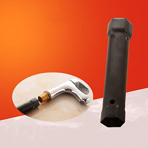 Llave de enchufe (34 mm+40 mm) llave de reparación de grifo tubo de instalación rápida grifo herramienta de reparación duradera llave (34 mm+40 mm)