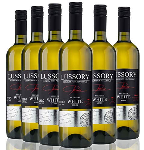Lussory Vino Blanco Airen -Sin Alcohol - Paquete de 6 x 750 ml - Total: 4500 ml