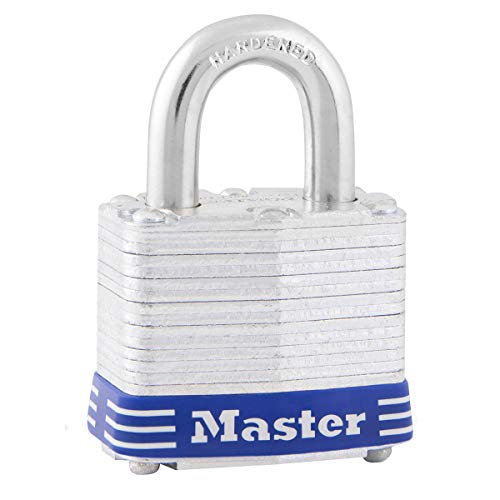 Master Lock 3EURD Candado de Acero Laminado a Llave, Plateado, 5,9 x 4 x 2,1 cm