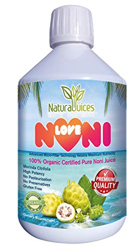 Natural Juices LoveNONI Zumo de Noni certificado puro orgánico 500 ml (botella única)