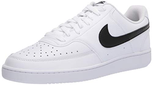 Nike Court Vision Lo, Zapatilla de Baloncesto Hombre, White/Black/White, 39.5 EU