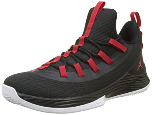Nike Jordan Ultra Fly 2 Low Zapatos de Baloncesto Hombre, Negro (Black/University Red/White 001), 41 EU