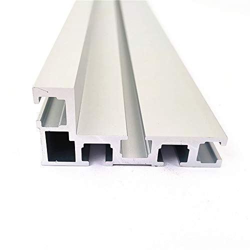 Perfil de inglete con ranura en T de 75 mm de altura, para carpintería de aluminio, para valla, con rieles en T, 600MM, 1