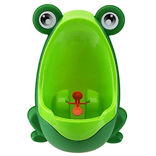 QIANGUANG® Orinales Bebé y niños Entrenamiento portátil Niños Frog Urinario Entrenamiento para baño del Ranita Orinal (Verde)