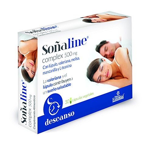 Soñaline® complex 500 mg con lúpulo, valeriana, melisa, manzanilla y L-teanina – 30 Cápsulas Vegetales.
