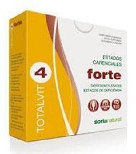 Soria Natural Totalvit 4 Forte Combinación de Multivitaminas y Minerales - 28 Tabletas
