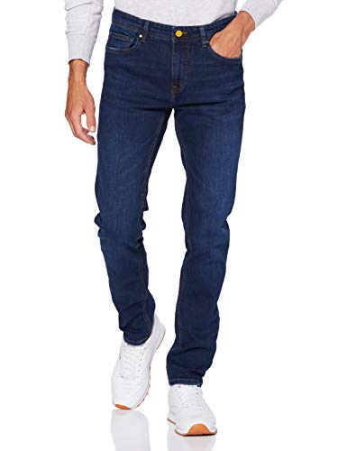Springfield Jeans Skinny Medio Oscuro-c/11 Pantalones, Azul (Dark_Blue 175725311), 40 (Tamaño del Fabricante: 40) para Hombre
