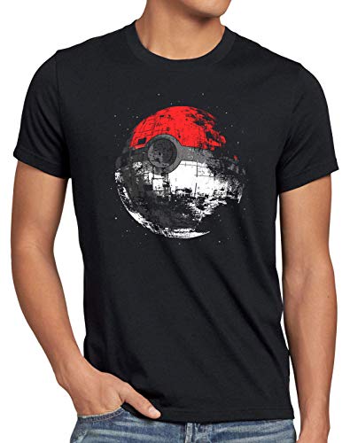 style3 Poke Death Camiseta para Hombre T-Shirt Estrella de la Muerte Ball Star, Talla:S