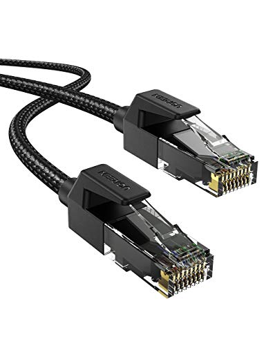 UGREEN Cable Ethernet Cat 6, Cable de Red Nylon Trenzado 1000Mbit/s con Conector RJ45 para PS5 PS4 PS3, Xbox X/S, Raspberry Pi 4, TV Box, PC, Módem, Router, Compatible con Cat 5e, Cat 5, 3 Meros
