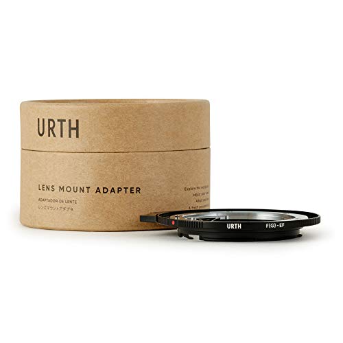 Urth x Gobe - Adaptador de Objetivo Compatible con Objetivos Nikon F (G-Type) y cuerpos de cámara Canon EF & EF-S