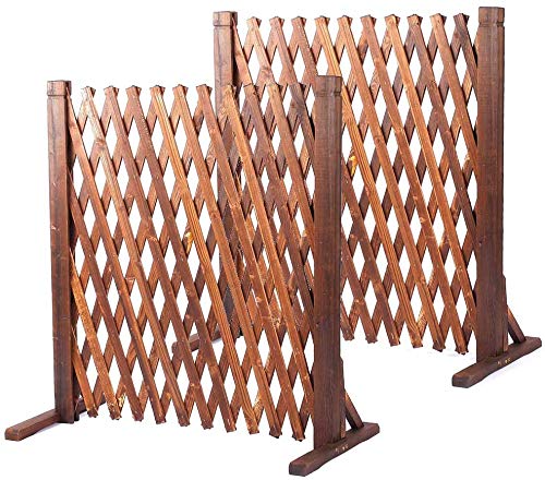 uyoyous 2 unidades de valla de jardín para enredaderas, de madera, 160 cm, plegable, ajustable