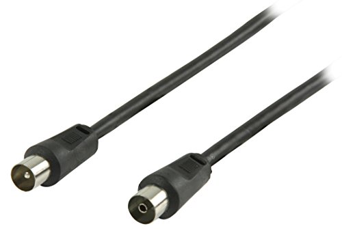 Valueline Coax, 1m - Cable coaxial (1m, Coax, Coaxial, 1 m, Macho/Hembra, Blanco, 75 Ω)