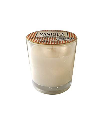 Vaniglia VA00601DSP - Velas, cera y vaso de cristal, beige, talla única