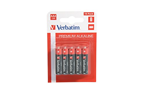 Verbatim - Pilas (Single-Use Battery, AAA, Alcalino, Cilíndrico, 1,5 V, 10 Pieza(s))