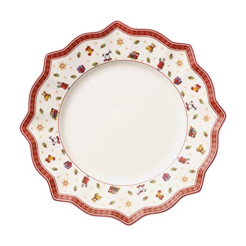 Villeroy & Boch Toy's Delight Plato Llano de Cena, Porcelana, Blanco/Multicolor