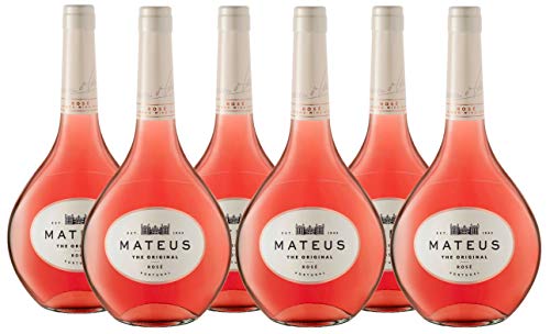 Vino Mateus Rosé Original - 6 botellas de 750 ml - Total: 4500 ml