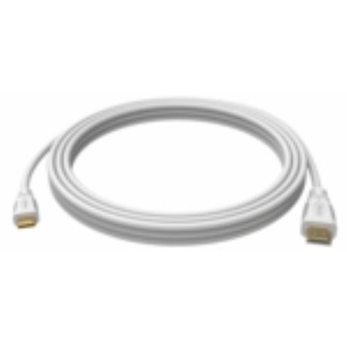 VISION TECHCONNECT - Cable mHDMI a HDMI (2 m, Compatible con 4K, Alta Velocidad), Color Blanco