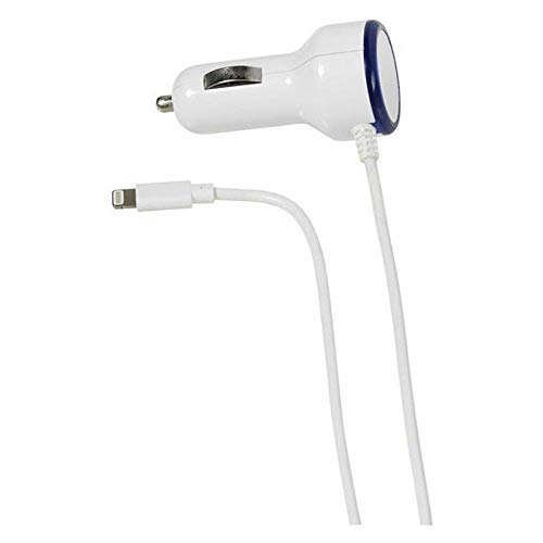 Vivanco 36302 Cargador de Coche para iPhone y iPad, Lightning, 1m, 12V