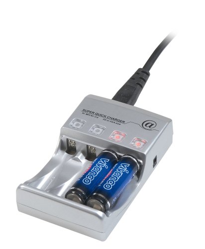 Vivanco cargador rápido con posibilidad de carga a través de enchufe, 12 V de conexión (coche) y USB