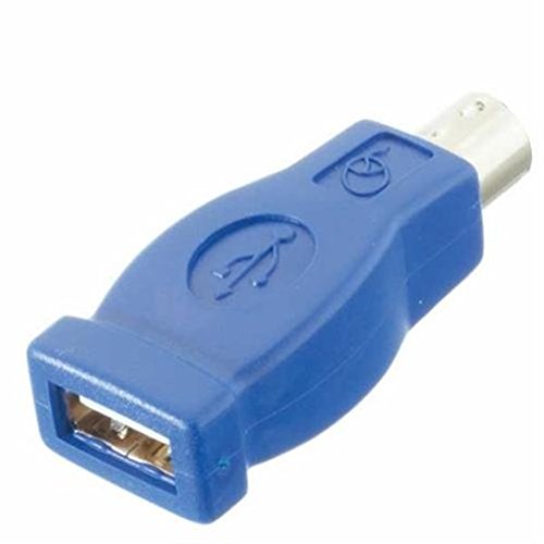 Vivanco High-grade USB 2.0 compatible adapter USB A PS/2 plug Azul adaptador de cable - Adaptador para cable (USB A, PS/2 plug, Azul)