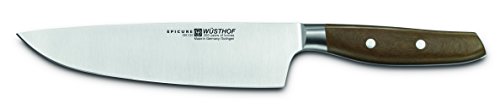 Wüsthof Epicure 3981 - Cuchillo de cocina (hoja de 20 cm, hoja de media punta fina, acero inoxidable, mango ergonómico, afilado)
