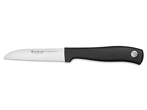 Wüsthof Silverpoint 1025145108 - Cuchillo para verduras (hoja de 8 cm, acero inoxidable, apto para lavavajillas, afilado, pequeño cuchillo de oficina