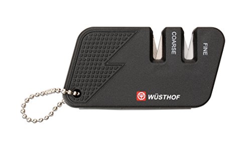 Wüsthof WT4342B - Afilador de Cuchillos Compacto, Color Negro
