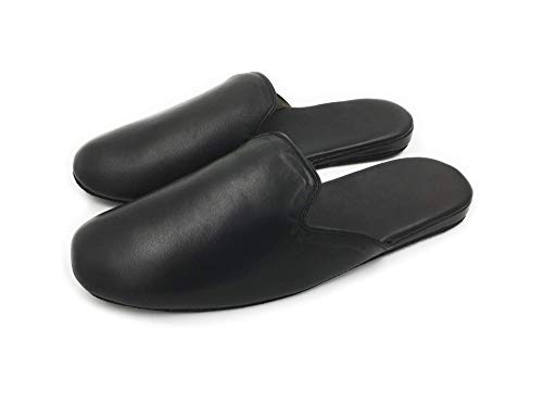 YOXI Zapatillas Casuales de Cuero para Hombre Zapatos Casuales (Negro clásico, Numeric_41)