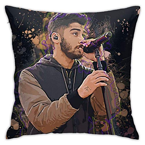 Yuanmeiju Zayn Malik Pillowcase with Hidden Zipper for Sofa Sofa Office Bed, Double-Sided Printed Pillowcase Cushion Cover for Home Decoration (Twin Sides) 18inch18inch
