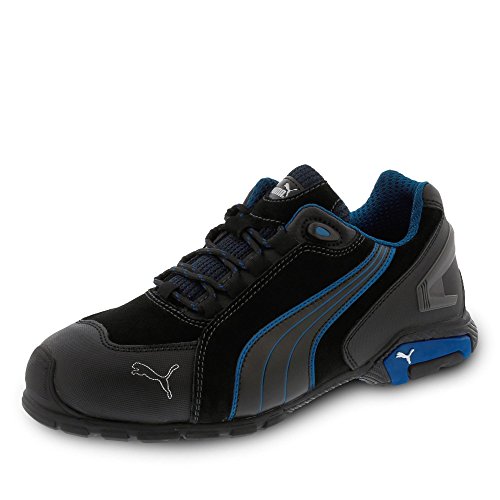 Zapatos de seguridad"Rio" Low S3 SRC de Puma 642750 – 256 – 43, color negro y azul