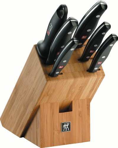 Zwilling cuchillos, bambú 7-unidades Cuchillo de cocina juego de cuchillos de cocina nuevo Pollux