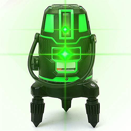 360 5 líneas 6 puntos verde luz láser nivel Rotary Laser Line al aire libre Cruz auto nivel 3D