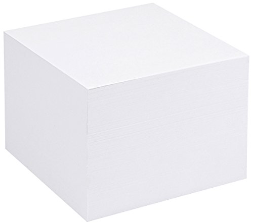 5 Star - Taco de notas de repuesto (para dispensador de notas cuadrado, 750 hojas, 90 x 90 mm), color blanco