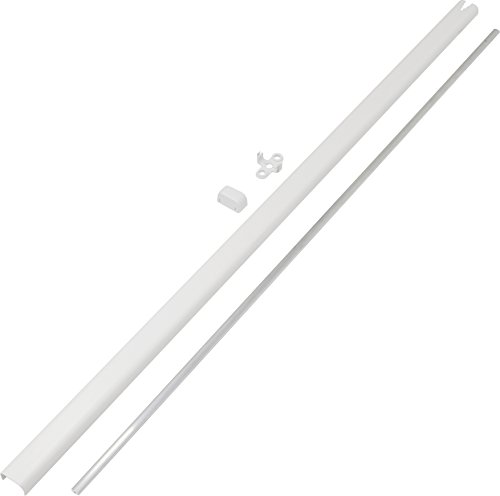 ABUS 120244 - Juego de barras antirrobo para ventanas (FOS550, 1 pieza, 0,75 m/0,75 m), color blanco