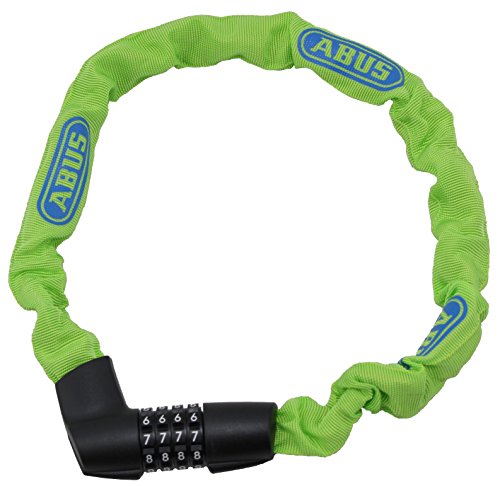 ABUS 71263 - Candado de cadena para bicicleta (1385/75 cm, acero endurecido), color verde