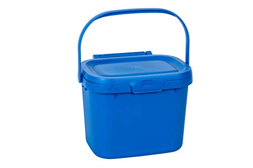 Addis Everyday-Cubo de Basura para residuos de Alimentos (4,5 L), Color Azul Cobalto, 4,5 litros