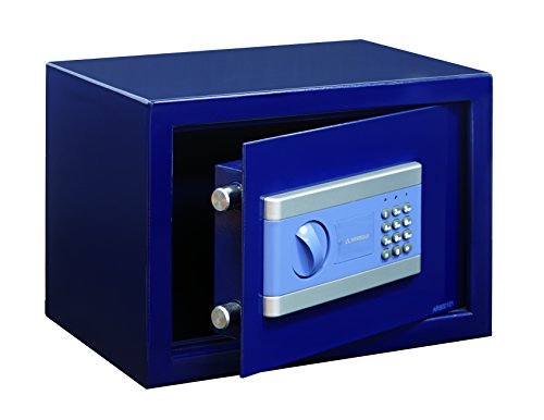 Arregui 19000-S1 - Caja fuerte de sobreponer electrónica, 9L, 310x200x200mm, Azul.