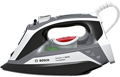 Bosch TDA70EASY Sensixx DA70 EasyComfort Plancha de Vapor, 2400 W, color blanco y negro