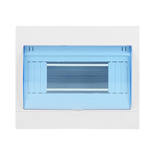Caja de Distribución Cubierta Transparente de Plástico Caja de Protección de Distribución de Energía Para Disyuntor Interior En La Pared Caja de Disyuntor Impermeable a Prueba de Polvo (5-8 Vías)