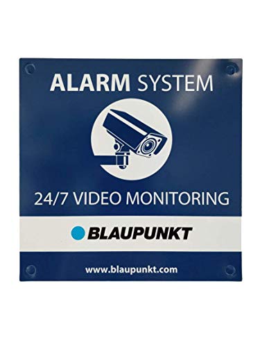 Cartel disuasorio Blaupunkt - Advierte de la presencia de la Alarma Sin Cuotas mas segura del mercado