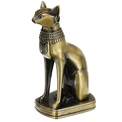 Cicony - Figura de gato egipcio (8,5 x 6,5 x 15 cm), diseño de gato