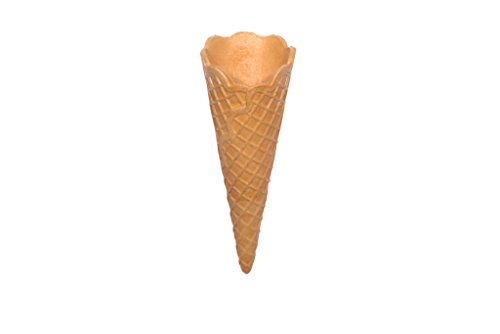 Cucuruchos de helado "Bolsa medio dulce con borde ondulado" 140mm x Ø51mm 200 piezas