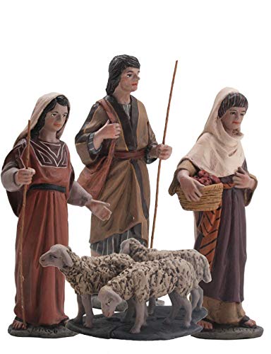 Figura Belen J.L.Mayo Serie 11 cms. Grupo pastores y rebaño - BEL919