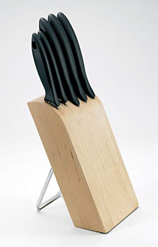 Fiskars 1023782 - Tacoma de 5 cuchillos, color madera