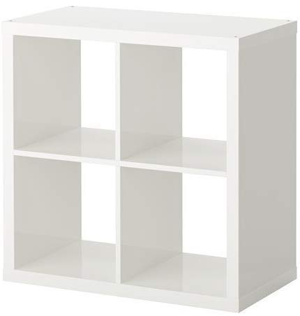 IKEA Kallax - Estantería (2 unidades, 77 x 77 cm), color blanco
